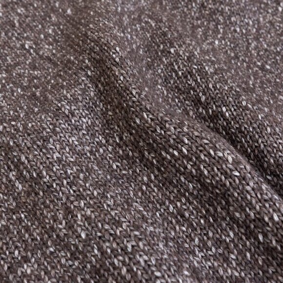 Officine Générale Marco Crewneck Sweater Brown Unisex Soft Italy - Picture 7 of 12